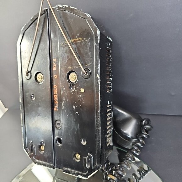 Vintage Black Automatic Electric AE50 Rotary Wall Telephone Needs Cleaning - Picture 11 of 16